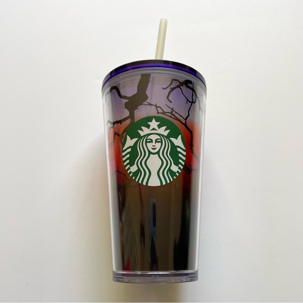NWOT Starbucks 2022 Fall Halloween Raven's Perch Glow in the Dark Tumbler